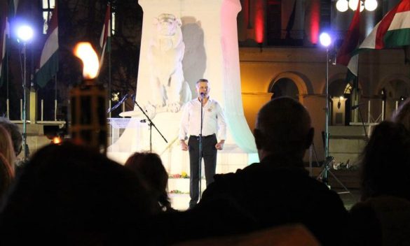 Rékasi Károly színművész, Makó, 1848-as megemlékezés