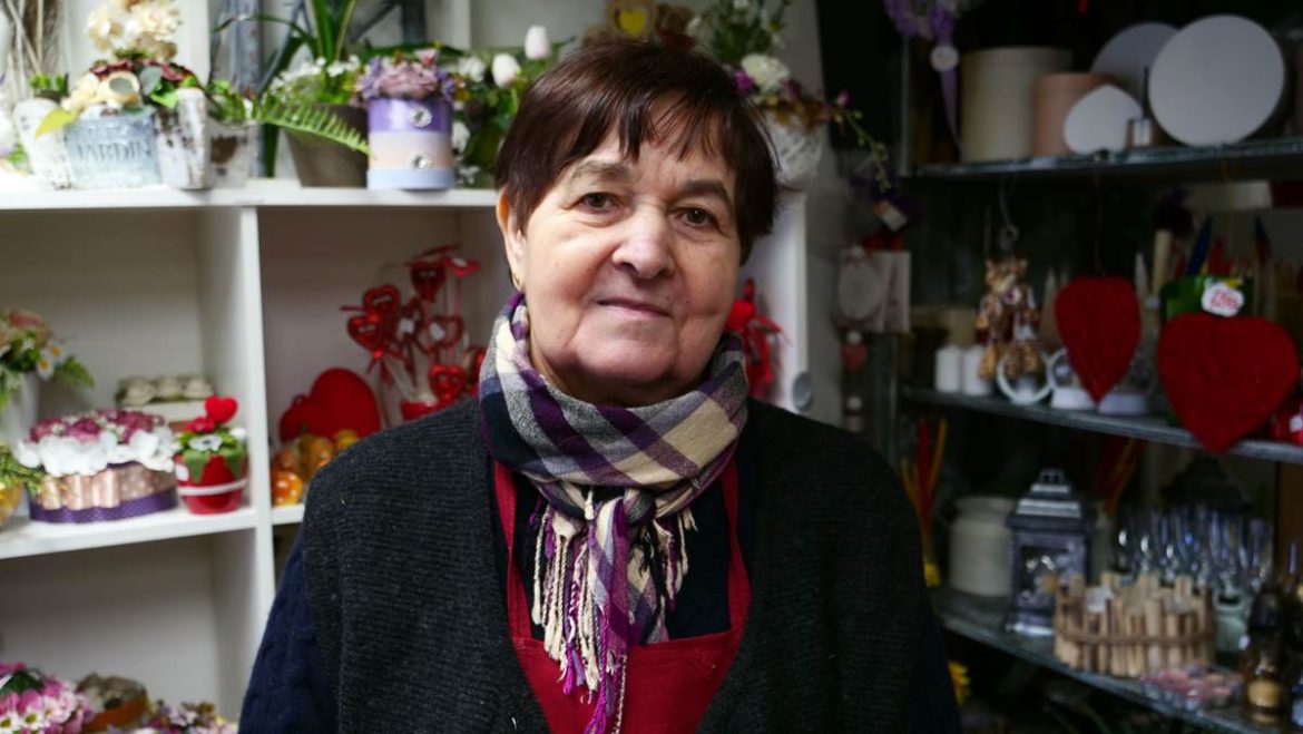 Ádok Jánosné, a szakértő válaszol, tulajdonos, virágüzlet, fotó: Rácz Richárd