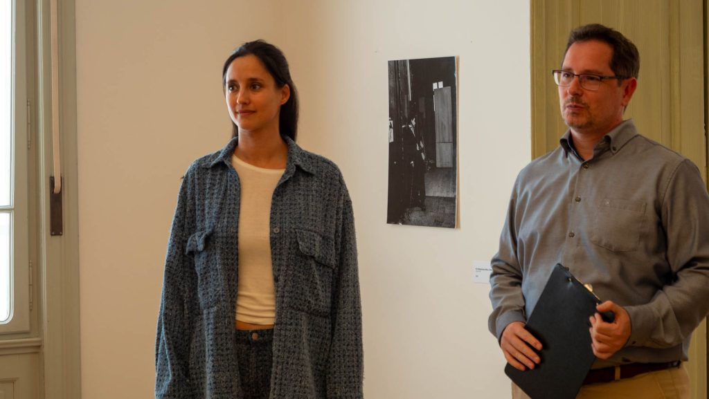 Trokán Nóra színművész és Barnák László, a Szegedi Nemzeti Színház főizgatója. Fotó Rácz Richárd