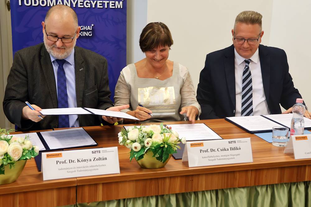 ContiTech Fluid Automotive Hungária Kft., SZTE, együttműködési megállapodás