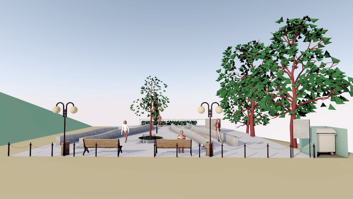 kegyeleti_emlékhely01 kegyeleti emlékhely, Makó, Maros-part, látványterv