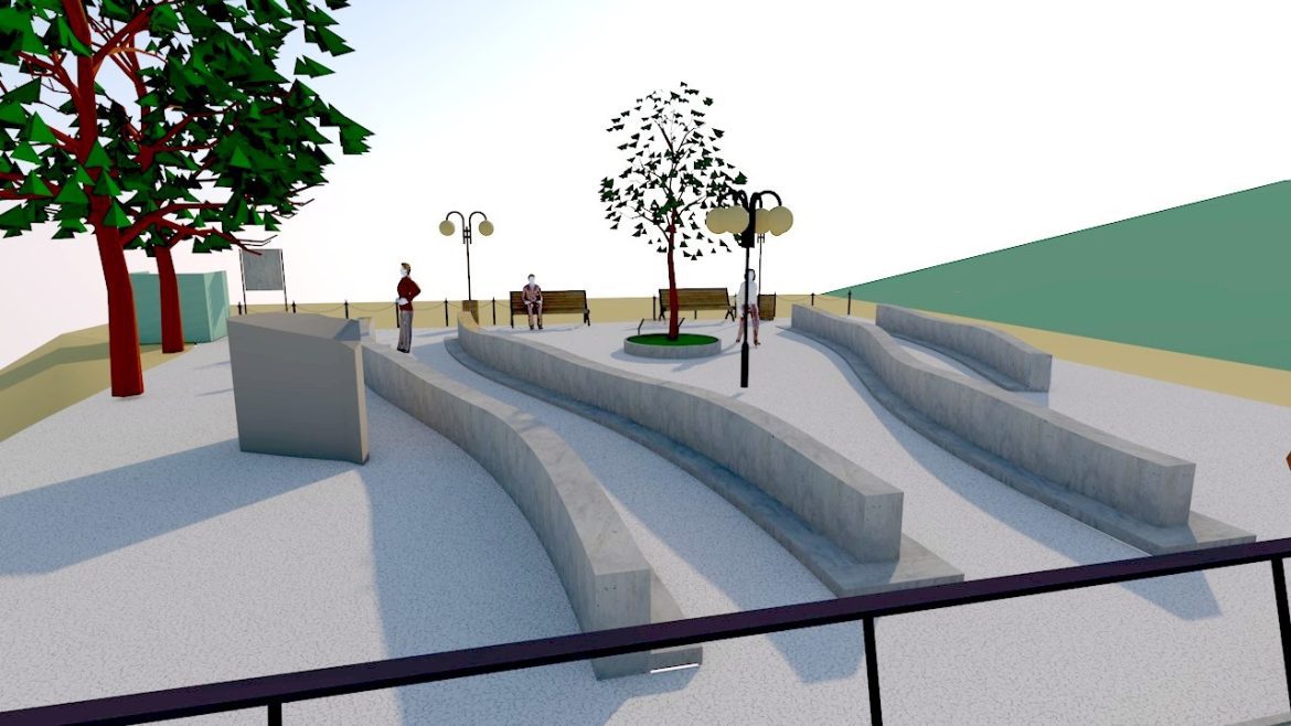 kegyeleti_emlékhely05 kegyeleti emlékhely, Makó, Maros-part, látványterv