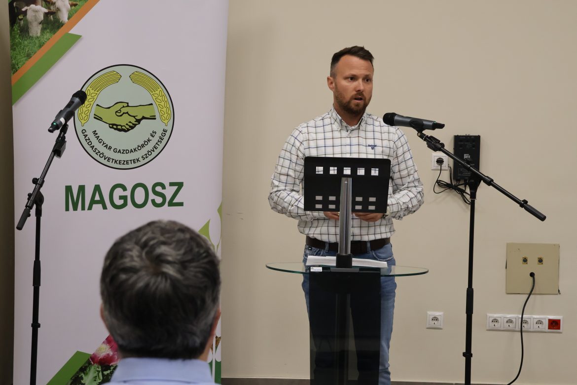 Szél István, a Nemzeti Agrárgazdasági Kamara (NAK) vármegyei elnöke, fotó: Jeszenszky Zoltán