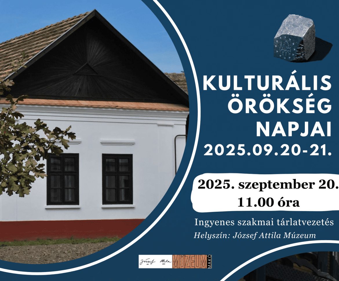 Kulturális Örökség Napjai , Makó, plakát, programok