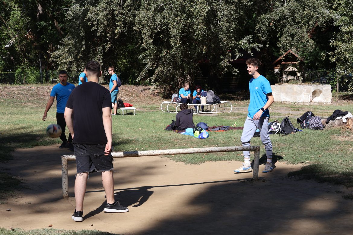 Diáknap gólyaavatással a HSZC Makói Návay Lajos Technikum és Kollégiumban. Fotó: Jeszenszky Zoltán