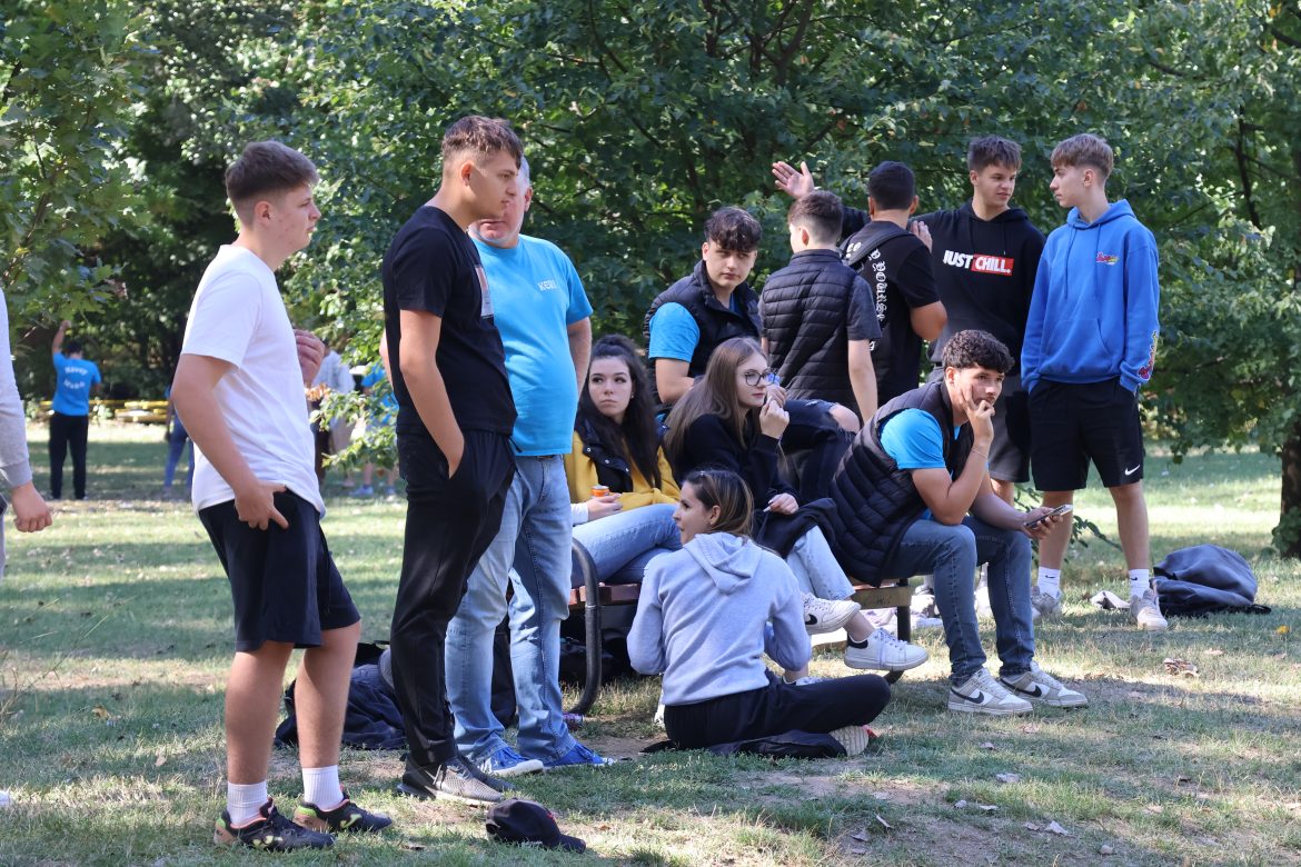 Diáknap gólyaavatással a HSZC Makói Návay Lajos Technikum és Kollégiumban. Fotó: Jeszenszky Zoltán