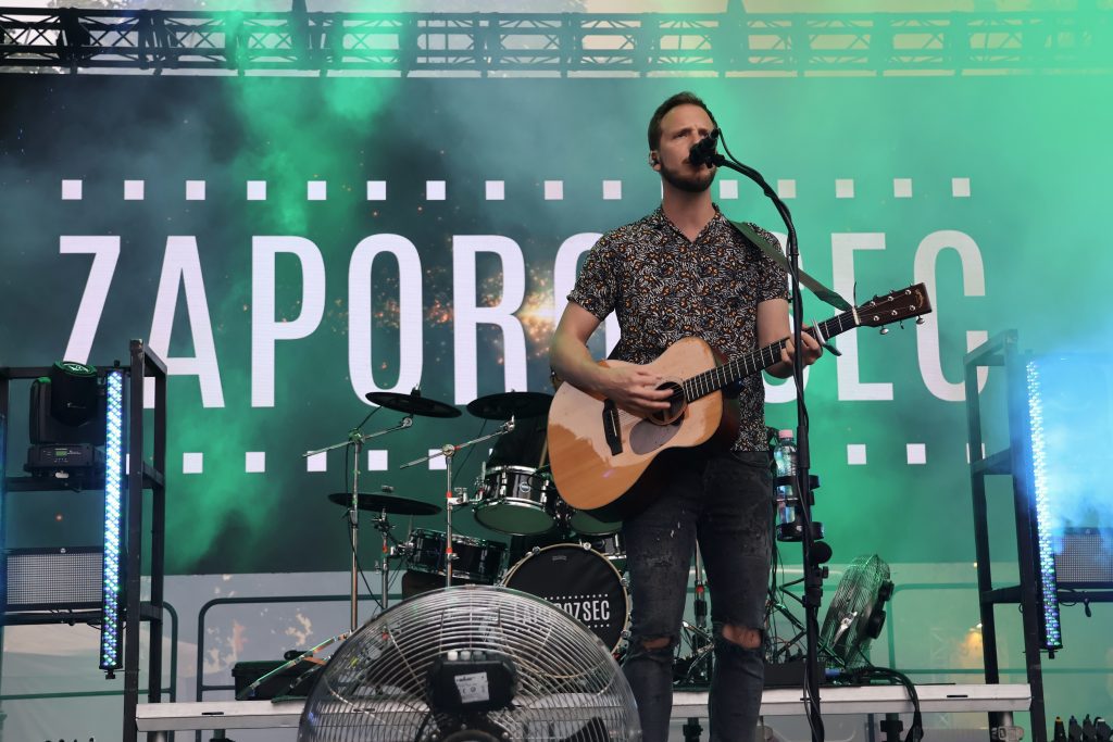 Zaporozsec zenekar, Makó, Hagymafesztivál, 2025. szeptember 14., Széchenyi tér, fotó: Jeszenszky Zoltán