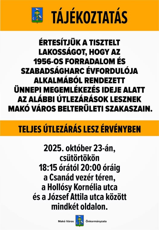 teljes útlezárás, 1956-os megemlékezés, plakát