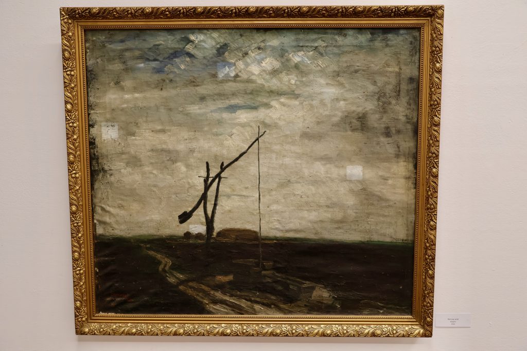 Barcsay Jenő, Kútgém című festménye, Makó, fotó: Jeszenszky Zoltán