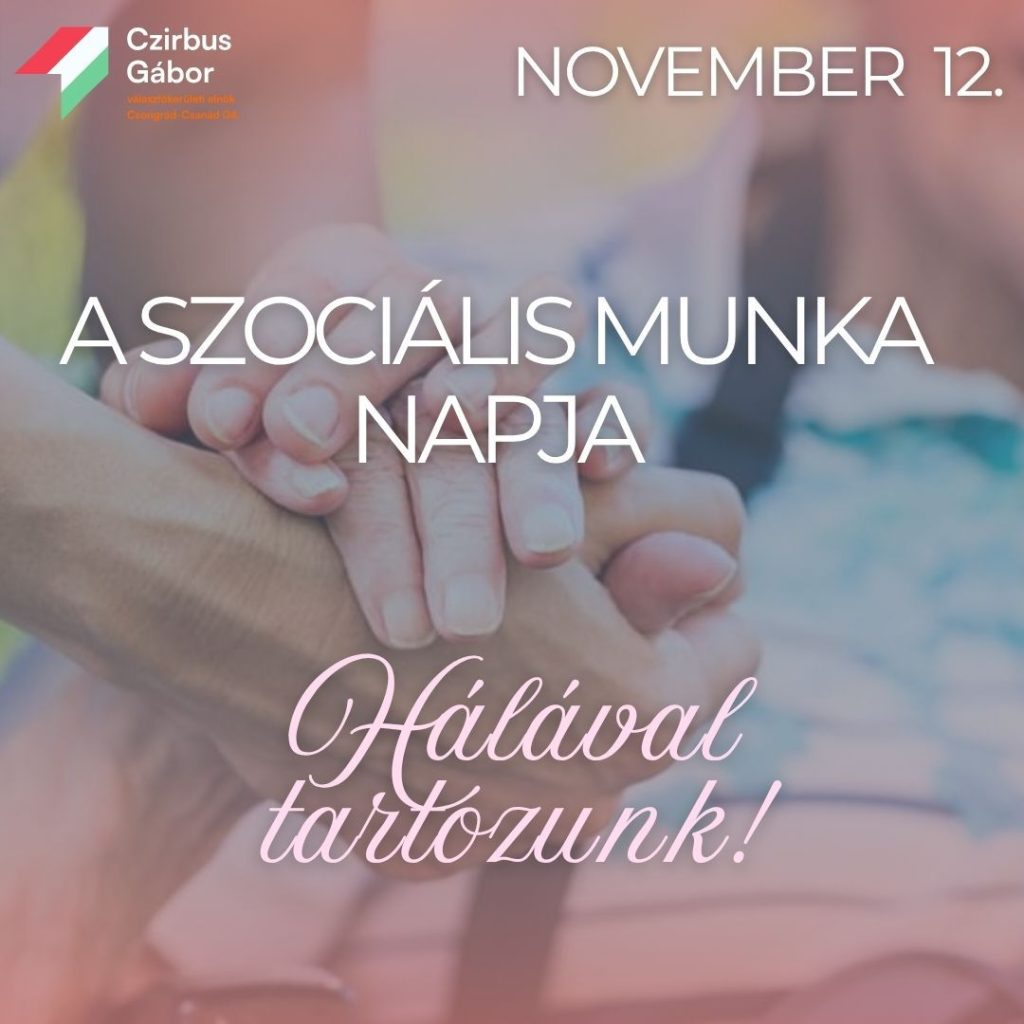 A szociális munka napja, plakát, forrás: Czirbus Gábor Facebook-oldala