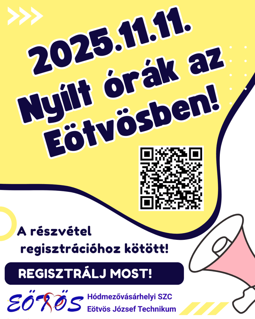 HSZC Eötvös József Technikum, nyílt nap, plakát