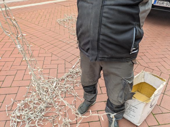 karácsonyi fényfüzérek, Makó, advent, fotó: Miklós András