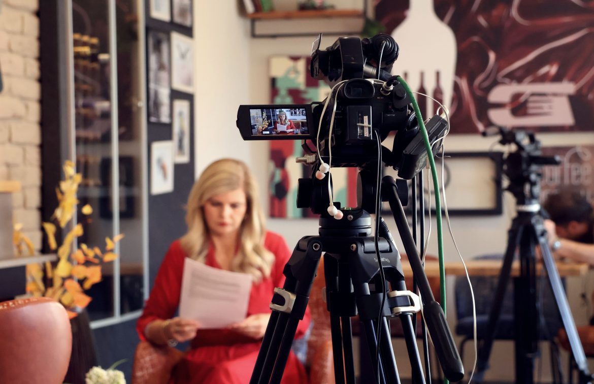 Gábli, Társalgó című műsor felvétele, fotó: Jeszenszky Zoltán