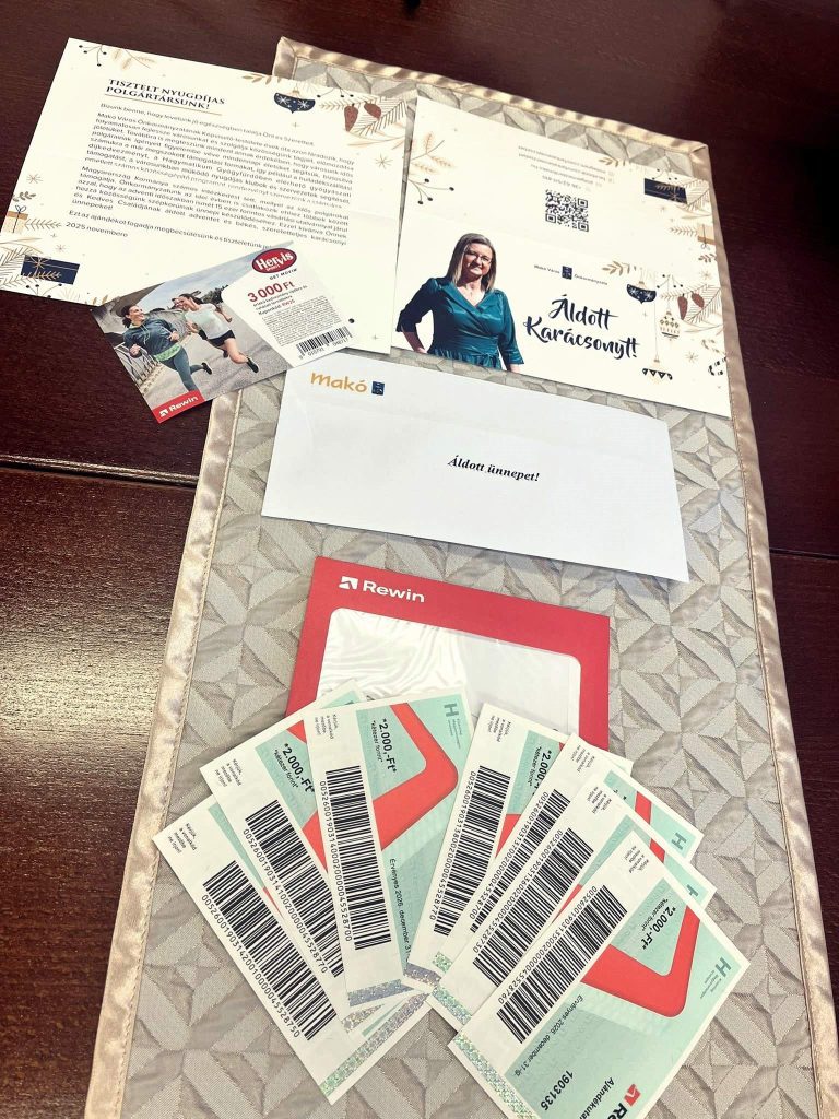 Hamarosan kézhez kapják a makói nyugdíjasok a vásárlási utalványokat. Fotó: Nagy Dóra