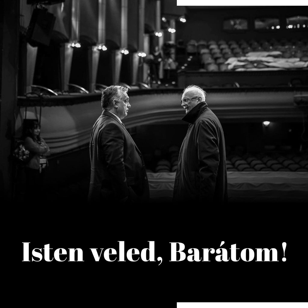 Balázs Péter színművész, rendező, fotó: Orbán Viktor Facebook-oldala 