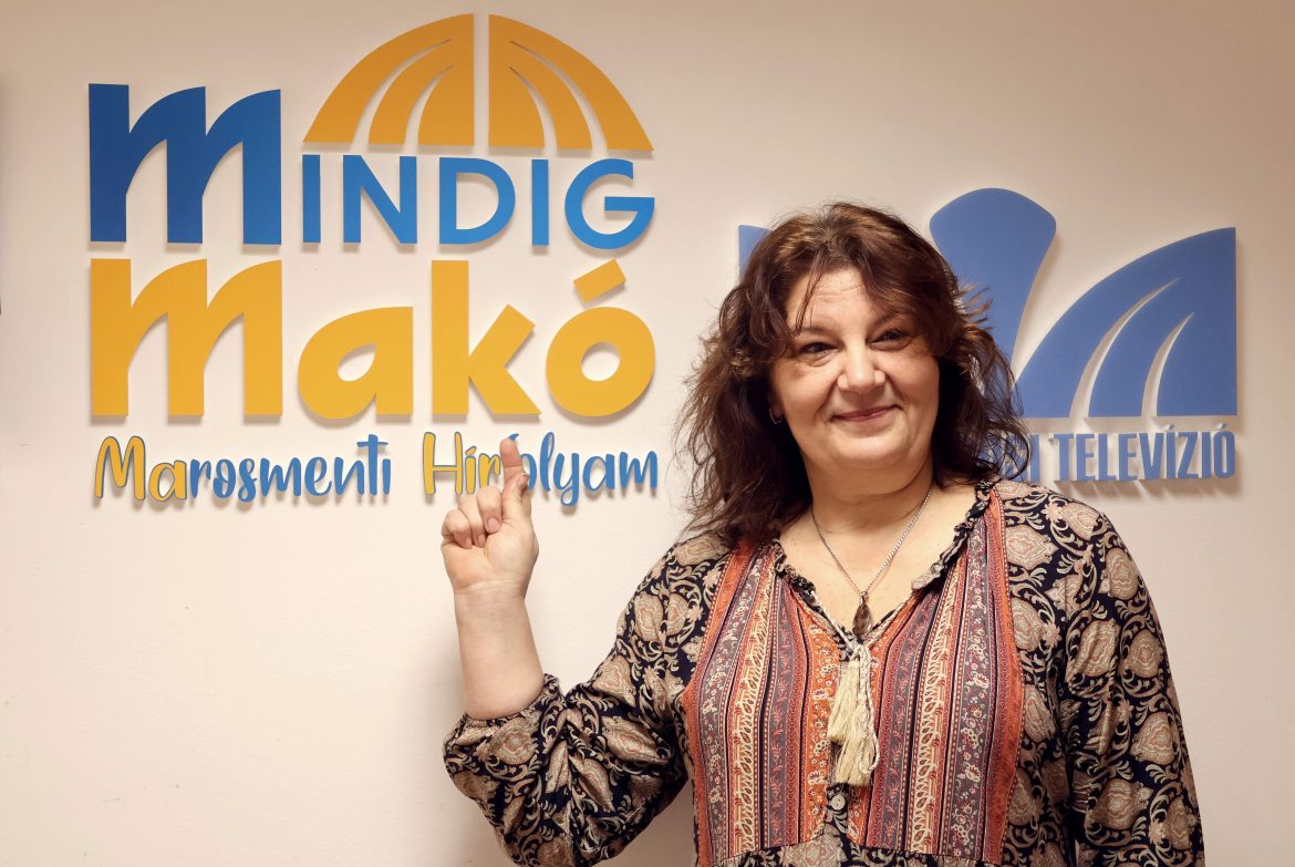 a Makó Korzó vendége Bárdi Andrea tanár, fafaragó, fotó: Jeszenszky Zoltán