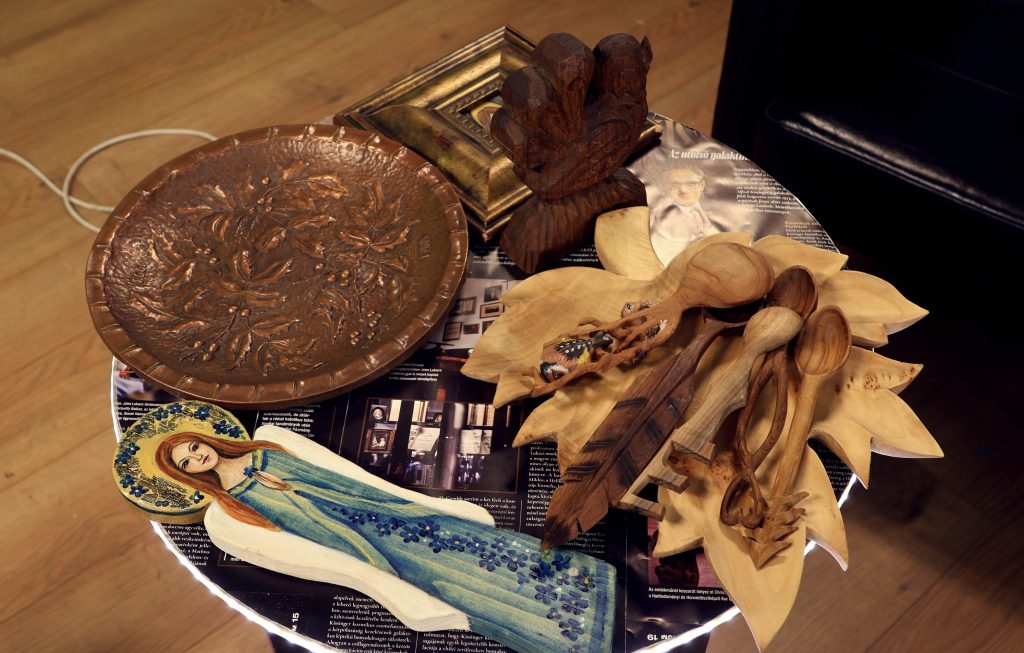 a Makó Korzó vendége Bárdi Andrea tanár, fafaragó, fotó: Jeszenszky Zoltán