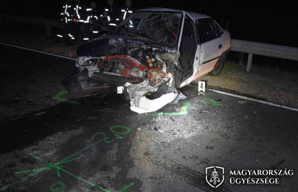 Bedrogozva okozott közlekedési balesetet, fotó: ügyészség, a vádlott kocsija