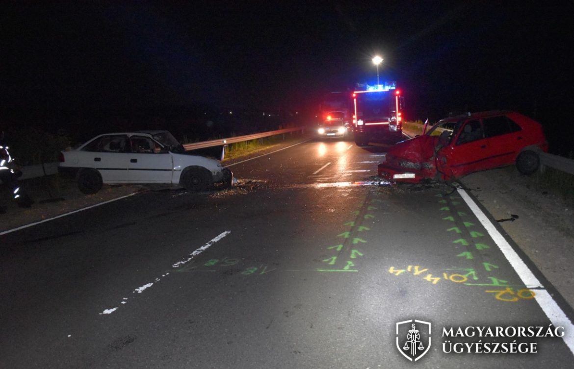 Bedrogozva okozott közlekedési balesetet, fotó: ügyészség