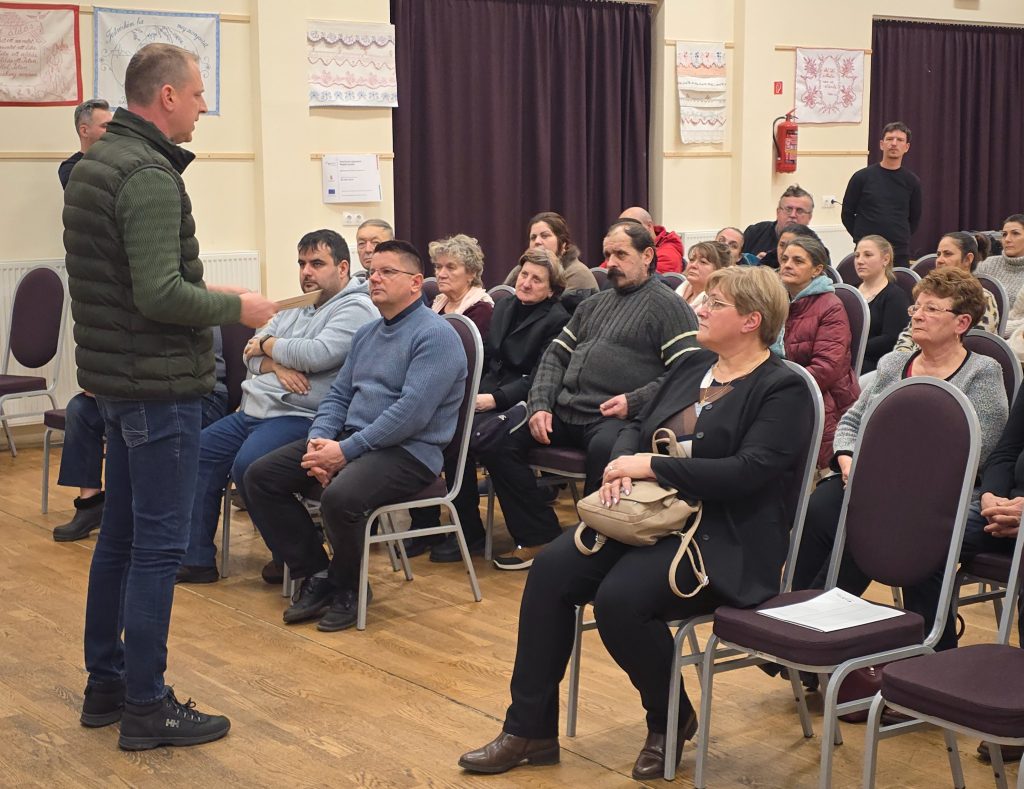 Czirbus Gábor magyarcsanádi lakossági fóruma 2026. január 22-én. Fotó: Jeszenszky Zoltán