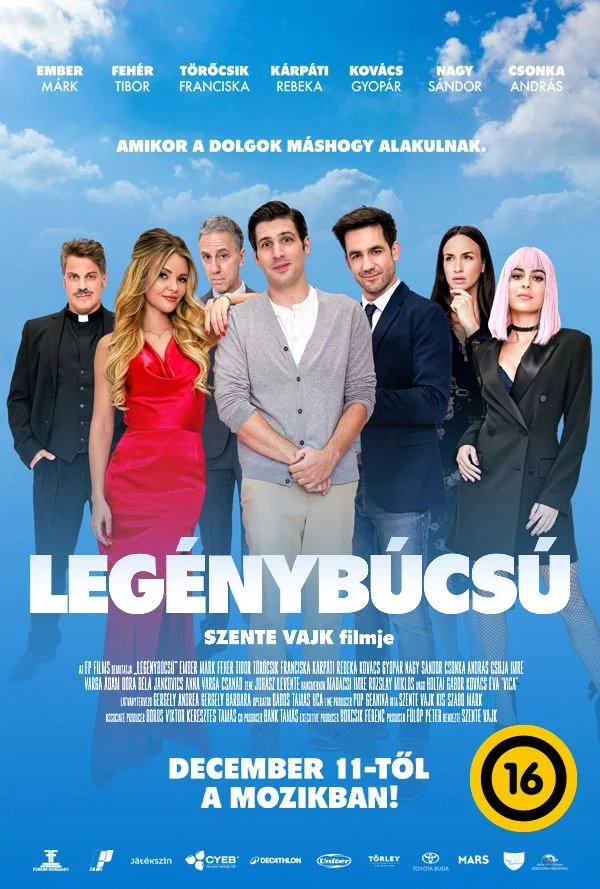 Legénybúcsú, filmvígjáték, plakát, Makói Mozi