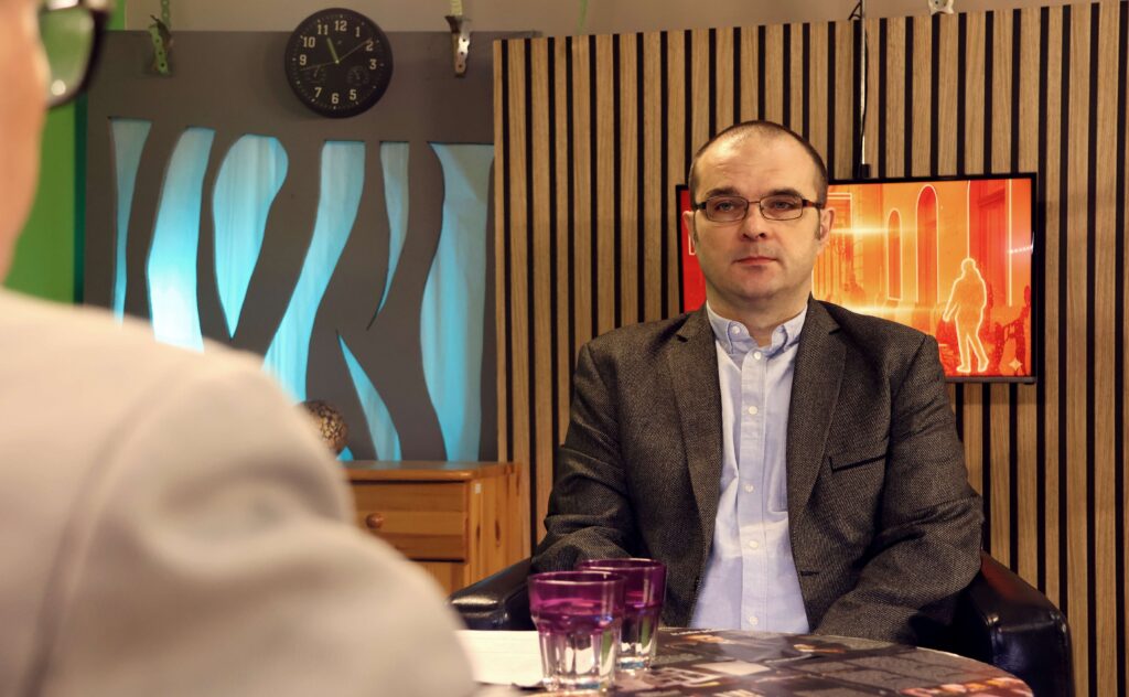 Kiss Gábor Ferenc hadtörténész, a Szegedi Tudományegyetem Juhász Gyula Pedagógusképző Kar docense, fotó: Miklós András