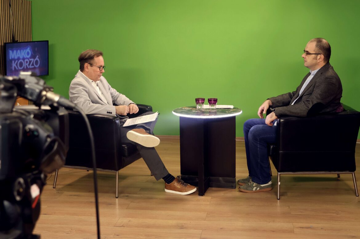 Kiss Gábor Ferenc hadtörténész, a Szegedi Tudományegyetem docense, Makó Korzó felvétele, fotó: Miklós András