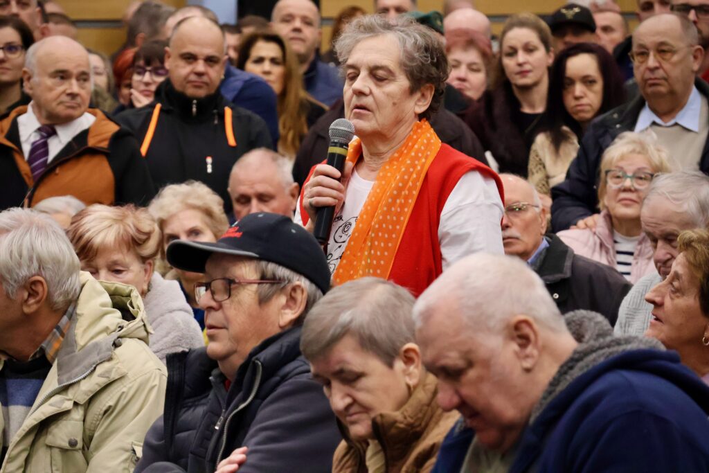 Lázár János építési és közlekedési miniszter, 41. Lázárinfó, Makó, 2026. február 20. fotó: Jeszenszky Zoltán