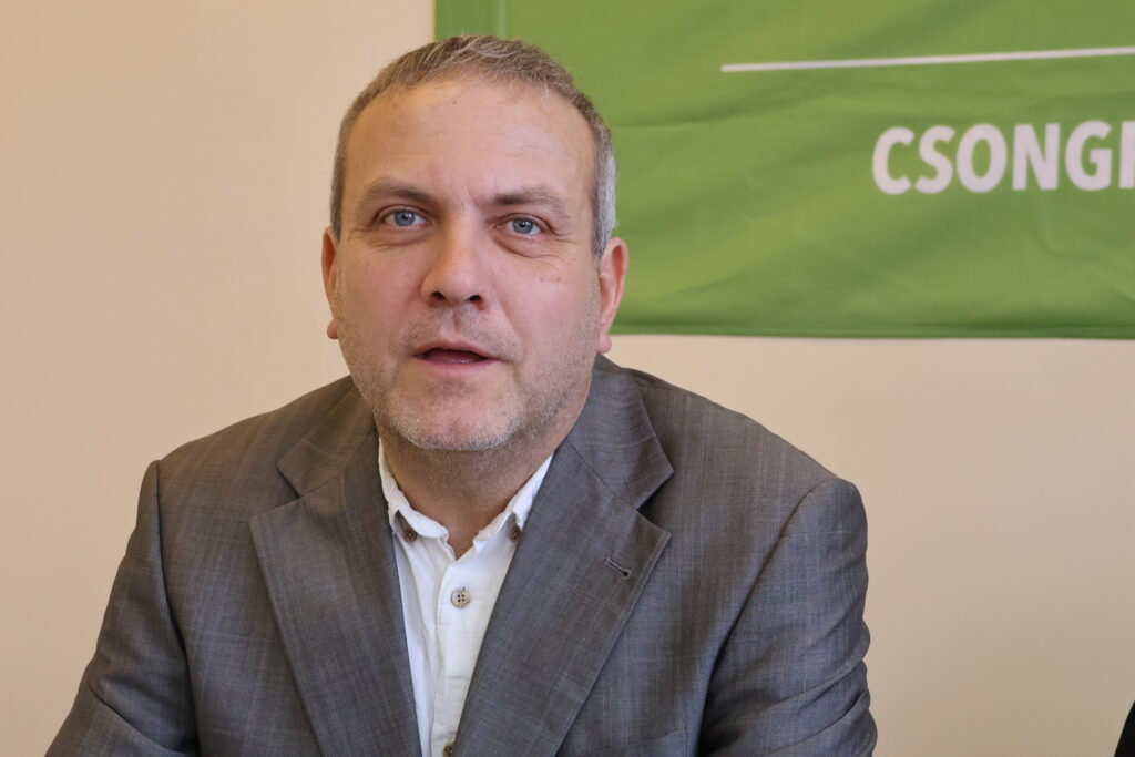 Veres Csaba, a Mi Hazánk képviselőjelöltje, fotó: Jeszenszky Zoltán