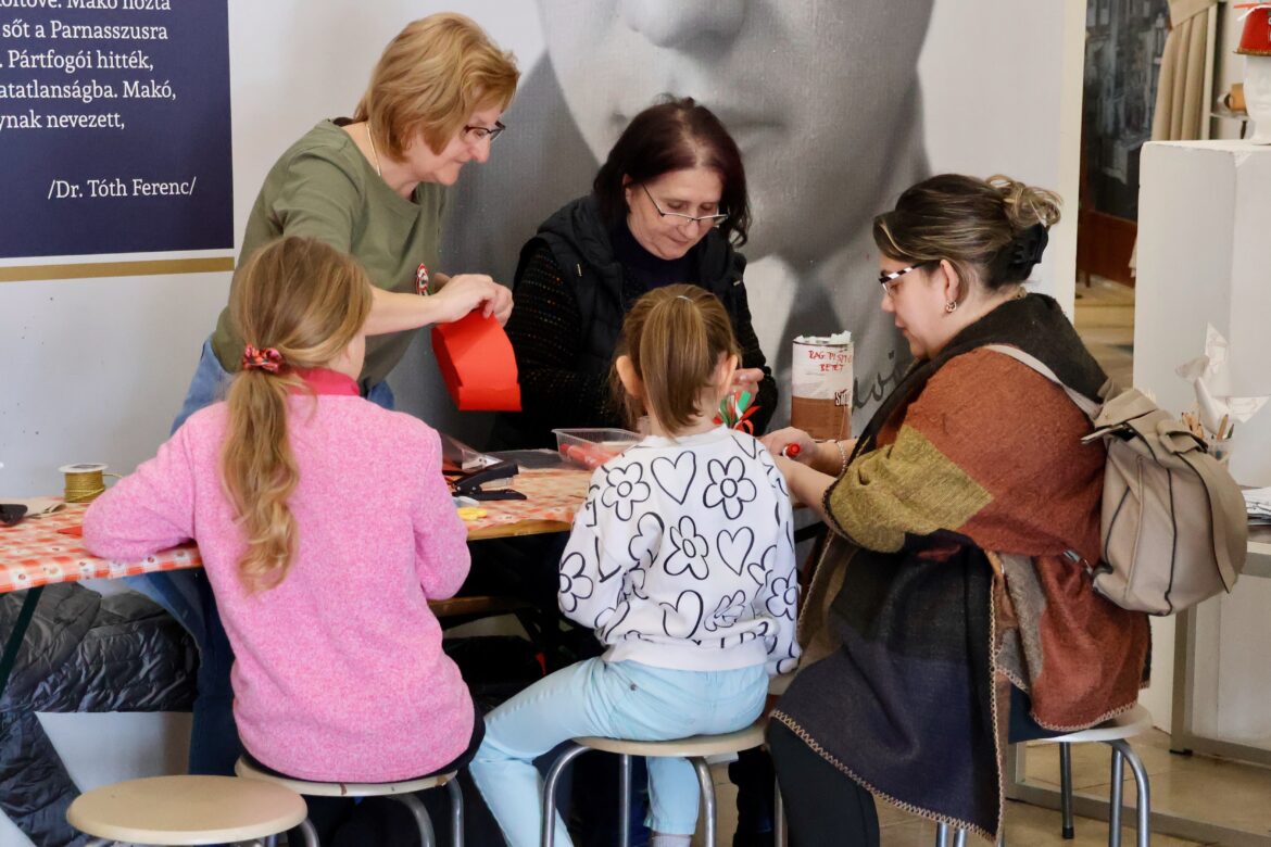 Történeti játszóház kézműves foglalkozásokkal, Makó, József Attila Múzeum, 2026. március 14., fotó: Jeszenszky Zoltán