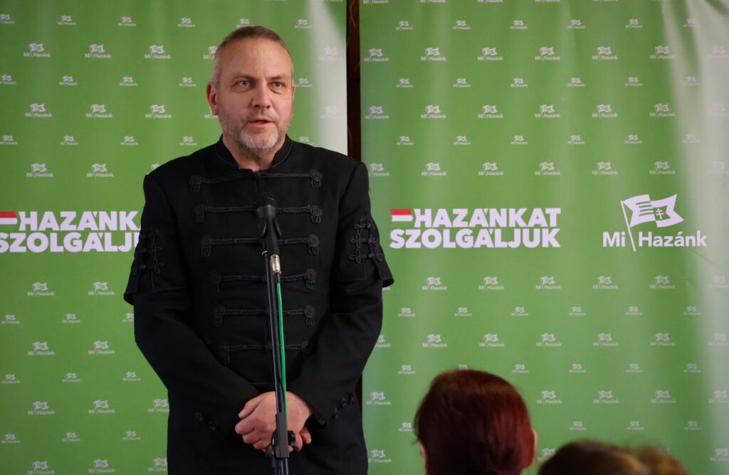 Veres Csaba, képviselőjelölt, Mi Hazánk Fotó: Jeszenszky Zoltán