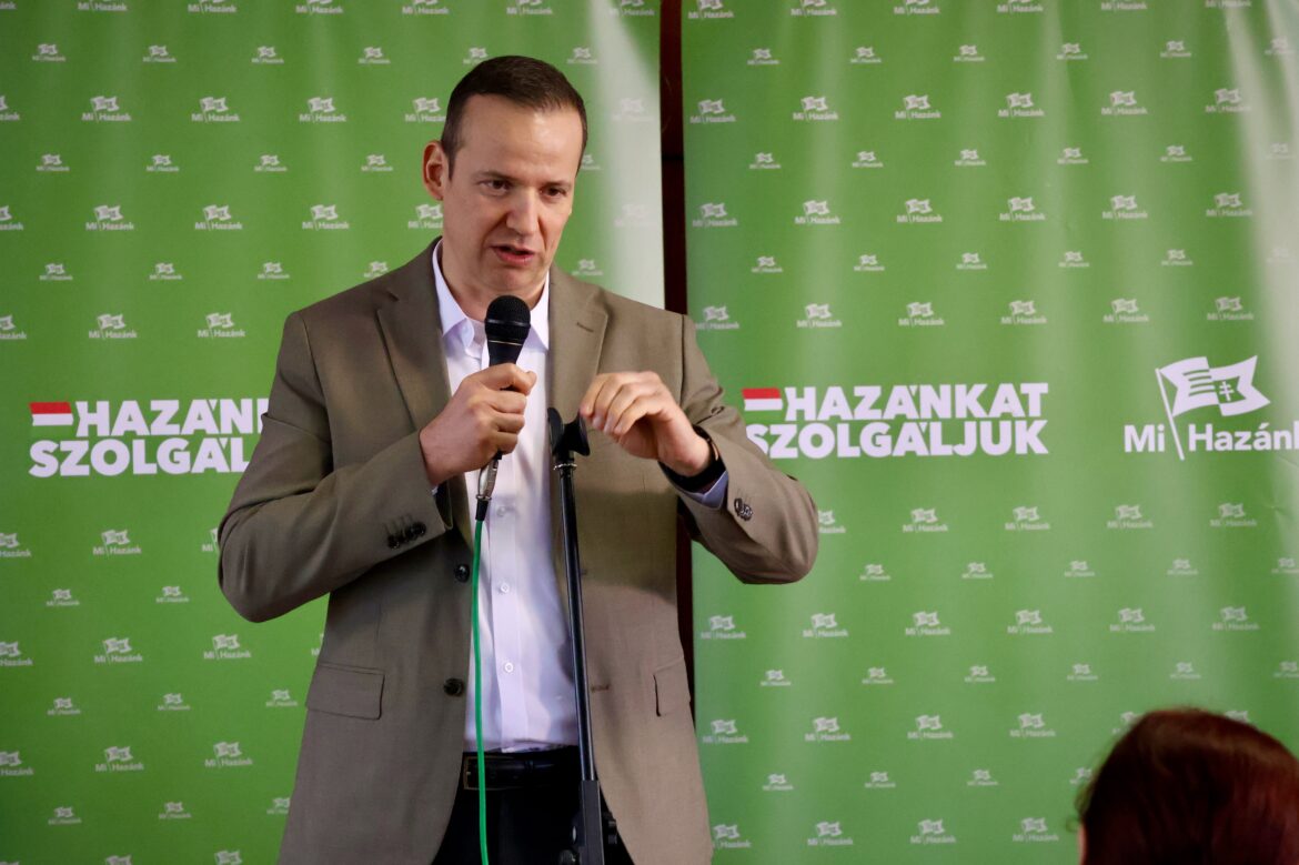 Toroczkai László, Mi Hazánk elnöke, miniszterelnök-jelöltje, Hódmezővásárhelyen, 2026. március 29., fotó: Jeszenszky Zoltán