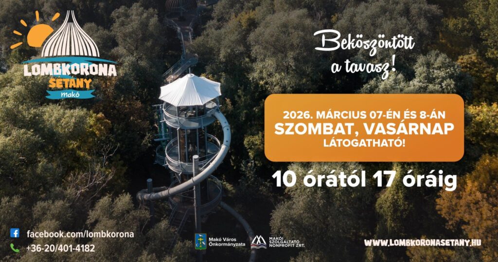 Lombkorona sétány, Makó, plakát