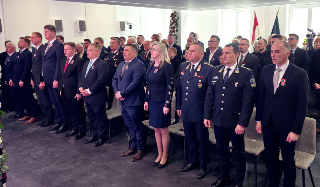 a Csongrád-Csanád vármegyei közgyűlés díjazottjai, 2026. március 12., fotó: Jeszenszky Zoltán